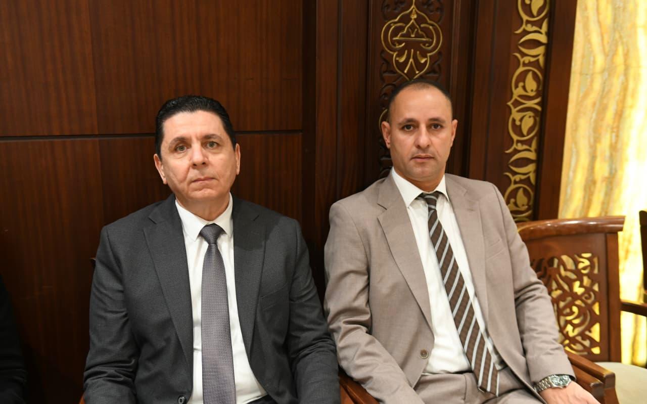 اللواء طارق شرابي مدير الادارة العامة لمباحث التموين والكاتب الصحفى مدحت وهبه مدير تحرير اليوم السابع